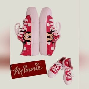 - CANVAS MINNIE MOUSE PLATFORM SNEAKER SHOES SIZE 6